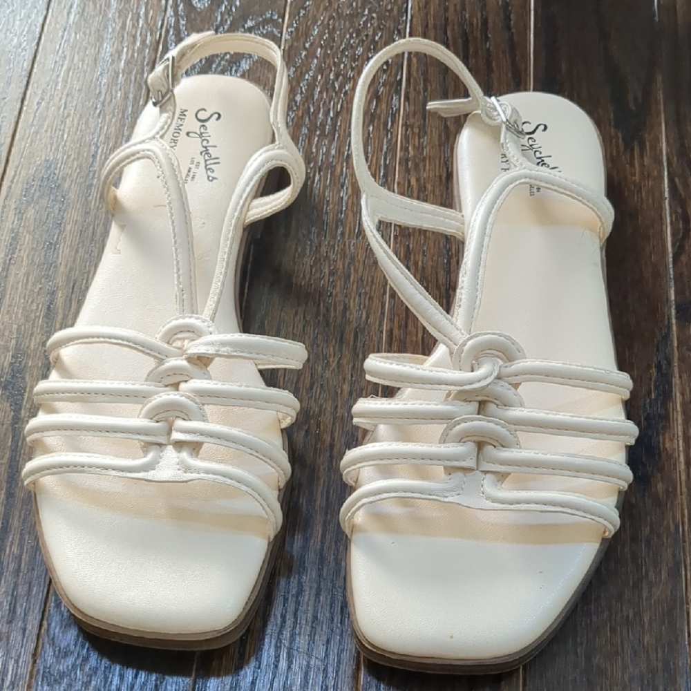 Seychelles Women's White Strappy Sandals